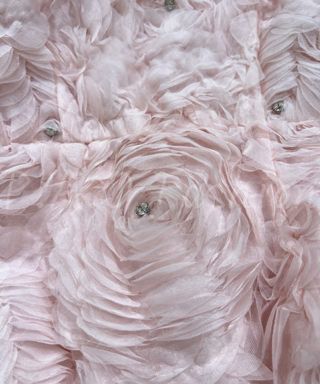 3D Rose Embellished Puff Sleeve Dress[Available Now]