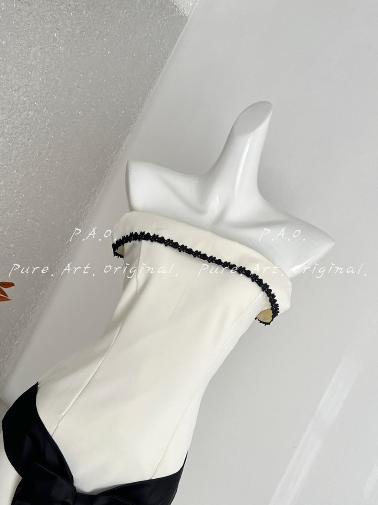 Off-Shoulder Bow Bodycon Mini Dress