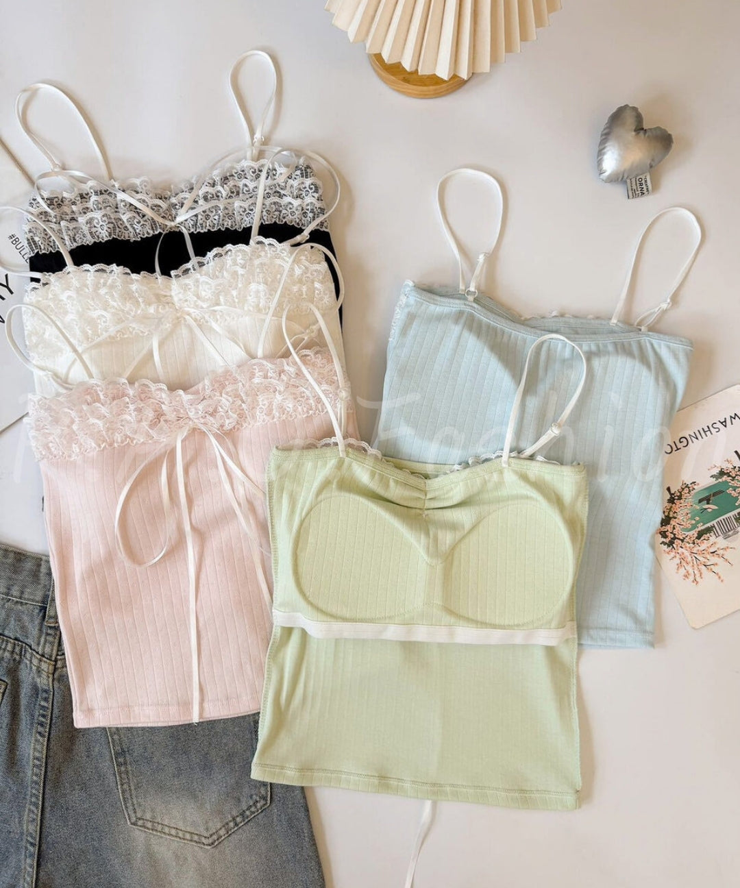 Lace Trim Cami Top[Available Now]