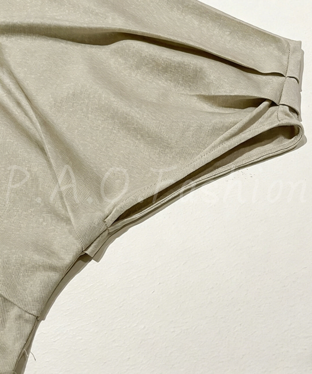 Tencel-Blend Asymmetric Draped Top & Wide-Leg Pants Set[Available Now]