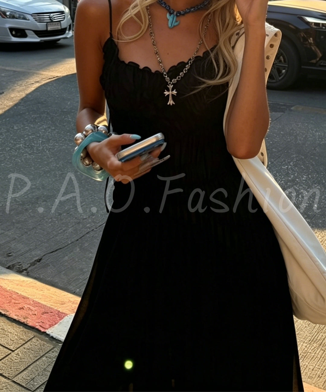 Ruched Strap Maxi Dress[Available Now]