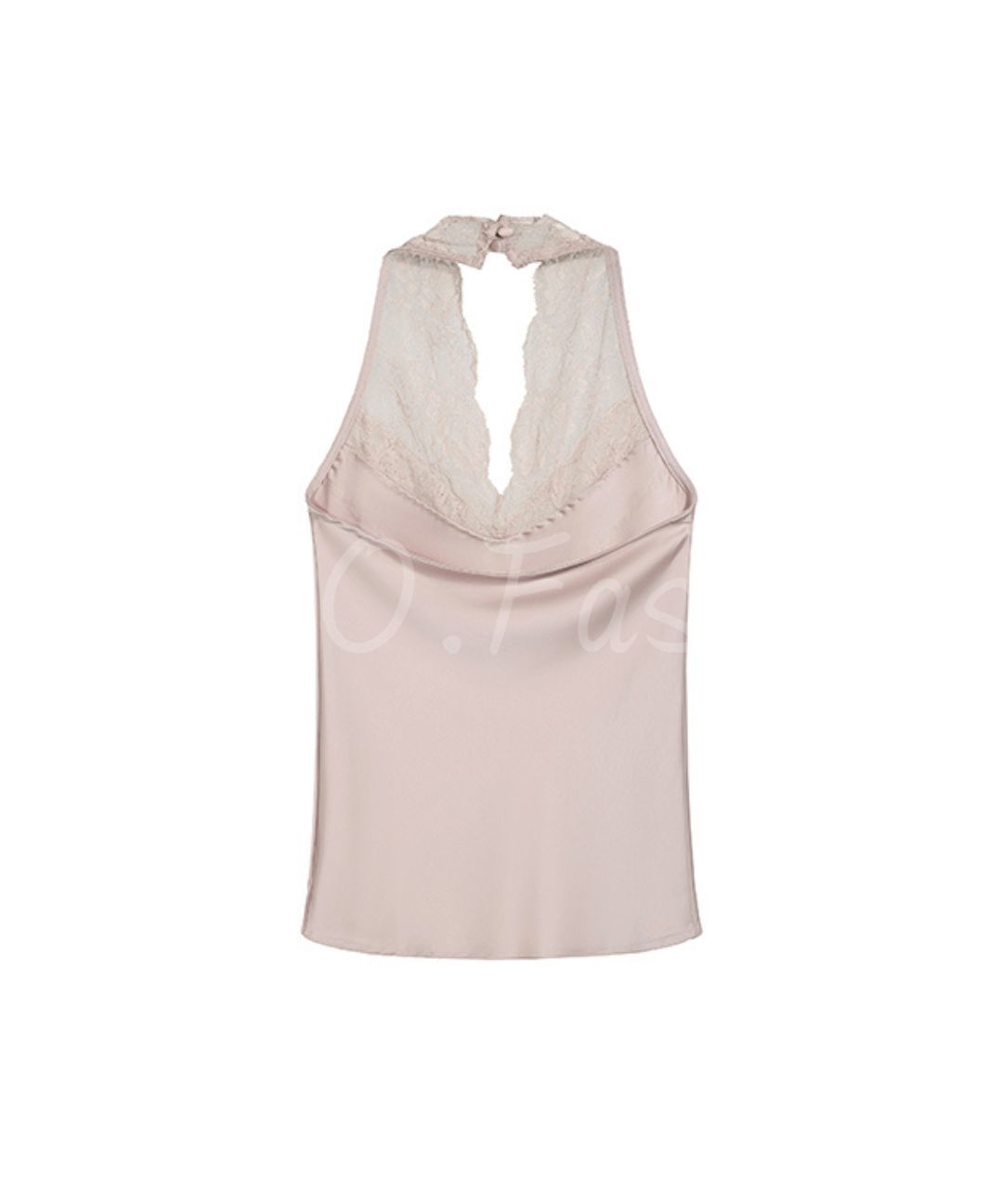Lace Satin Halter Top