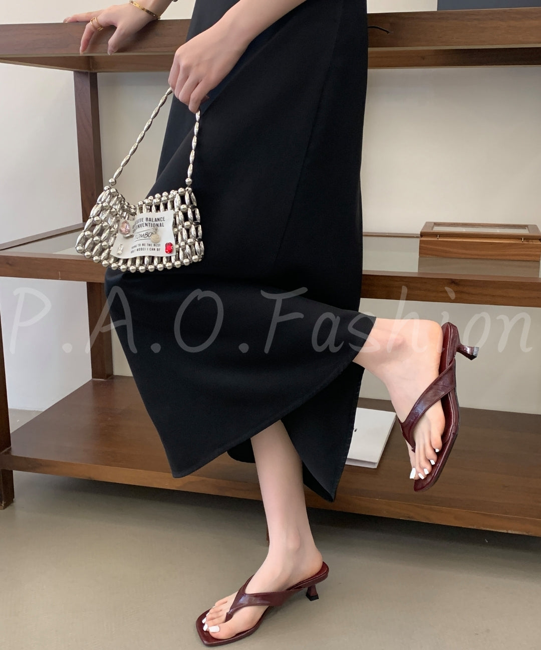 Minimal Thong Kitten Heel Sandals