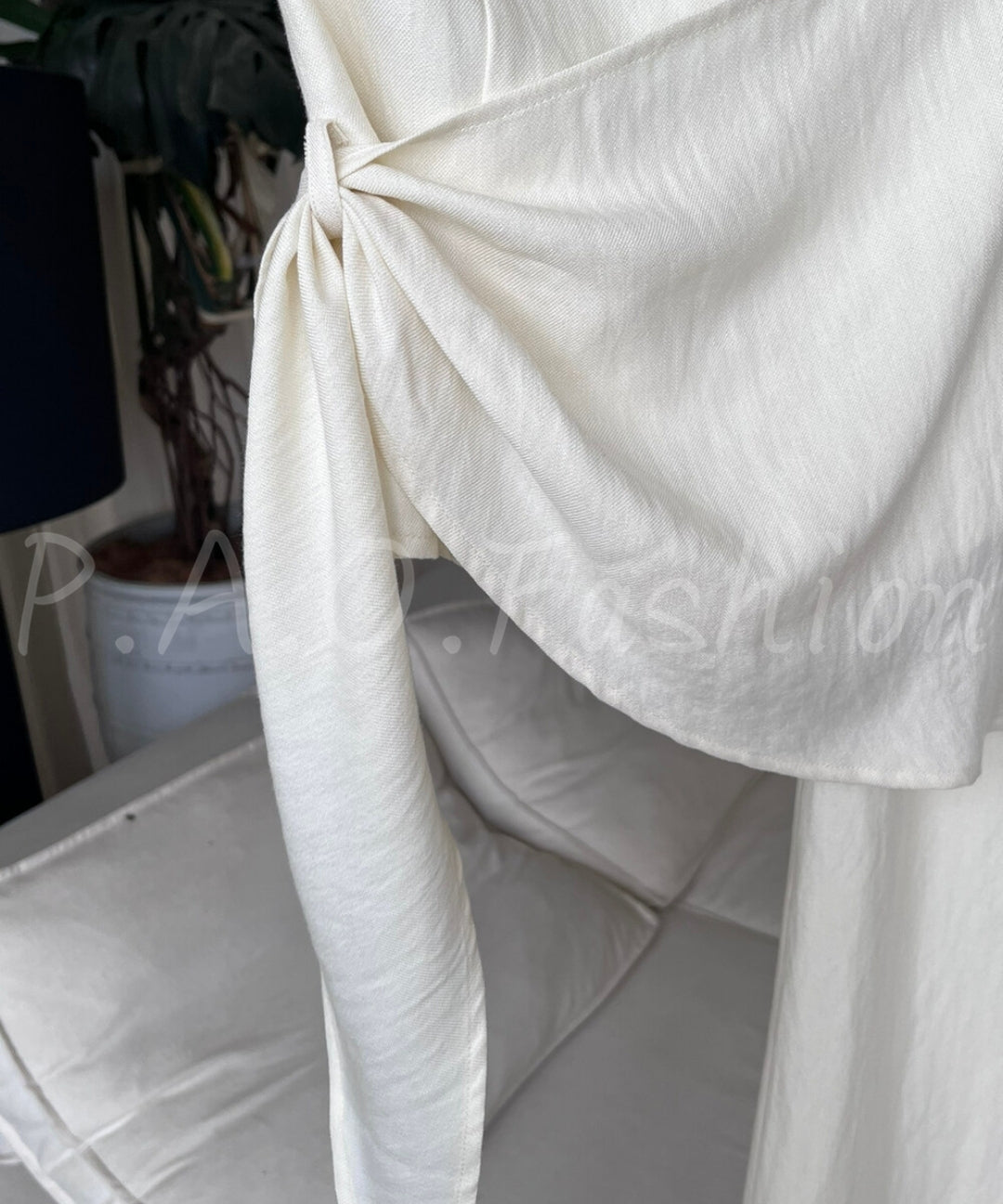 Twist-Front Strapless Wide-Leg Pants Set[Available Now]