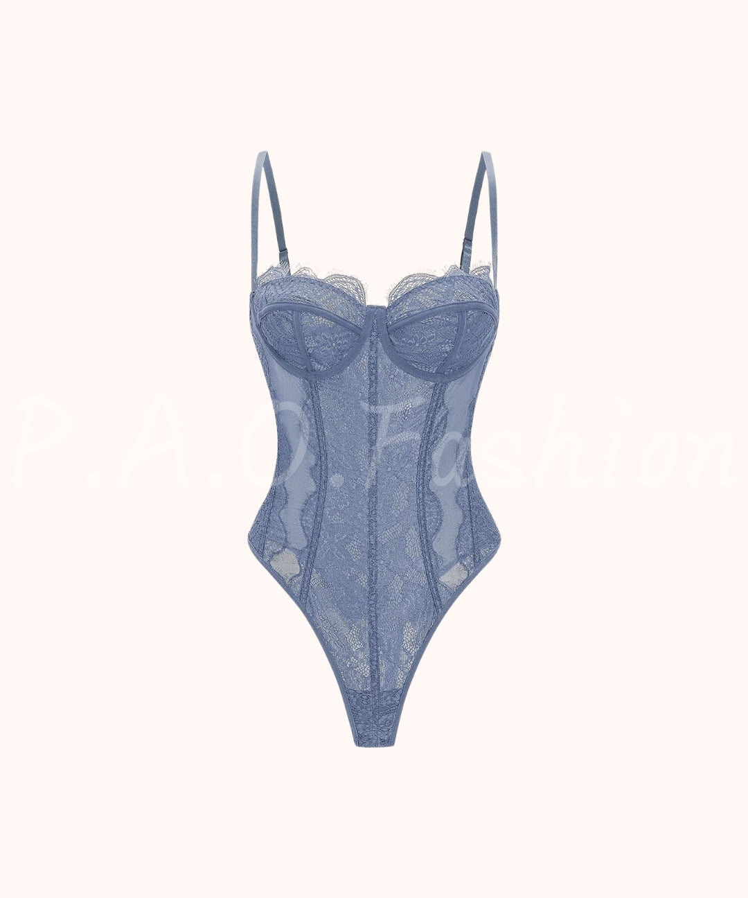 Mesh Sheer Patchwork Bustier Corset Slip Sleeveless Bodysuit[Available Now]