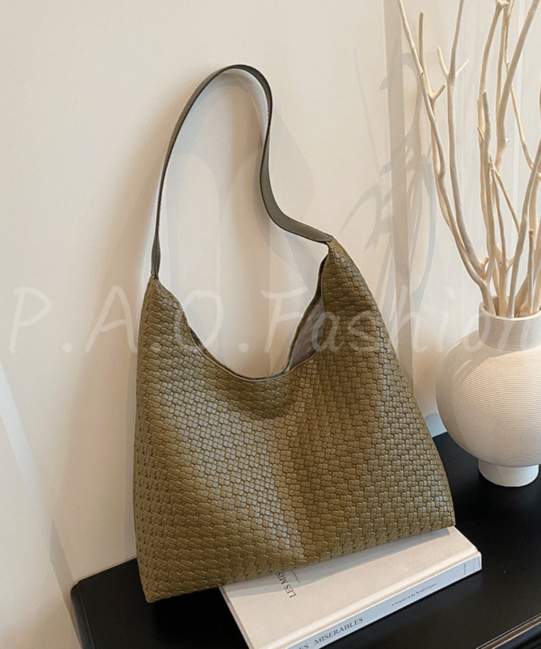 Woven Texture Large Capacity Tote Bag