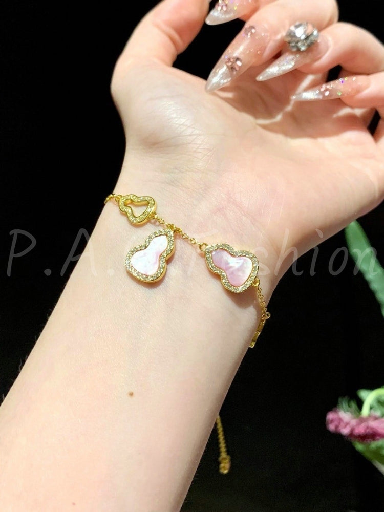 Gourd Charm Crystal Bracelet