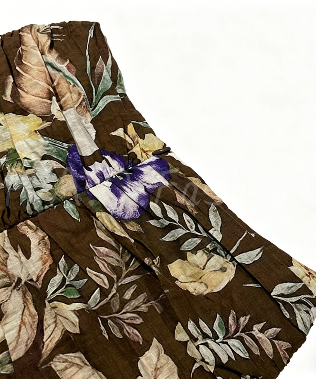 Vintage Floral High-Waisted Maxi Skirt[Available Now]