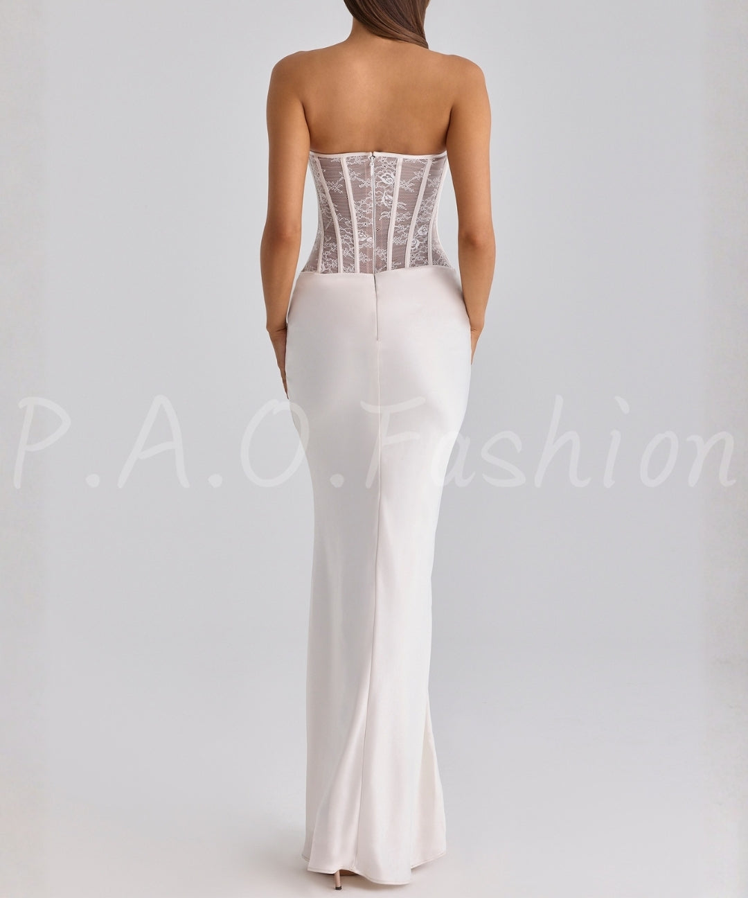 Ruched Mesh Mermaid Maxi Dress[Available Now]