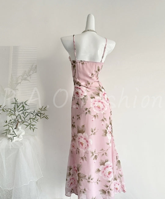 Peony Lace Mermaid Maxi Dress[Available Now]
