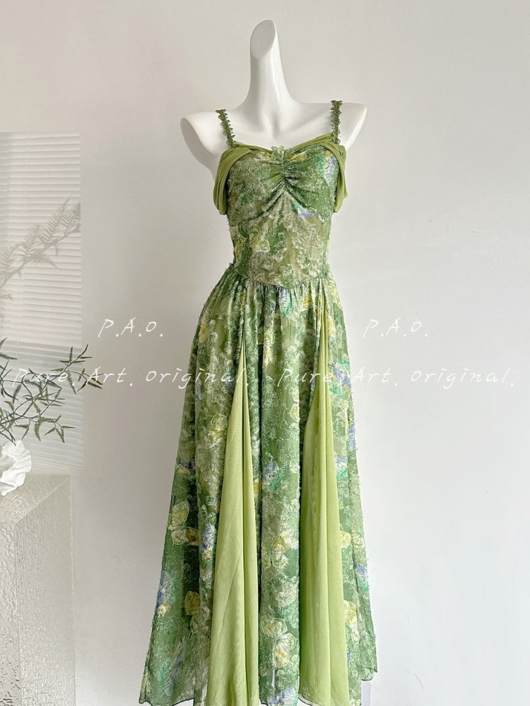 ELYSIA COWL NECK TIERED MAXI DRESS