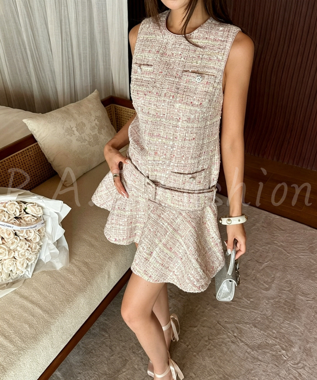 Lumière Tweed Dress