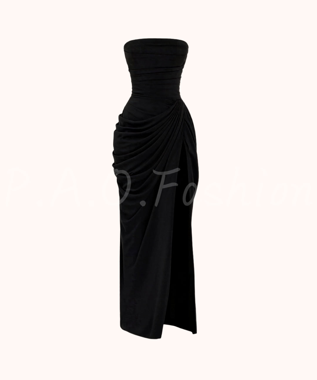 Strapless Corset Slit Evening Gown[Available Now]