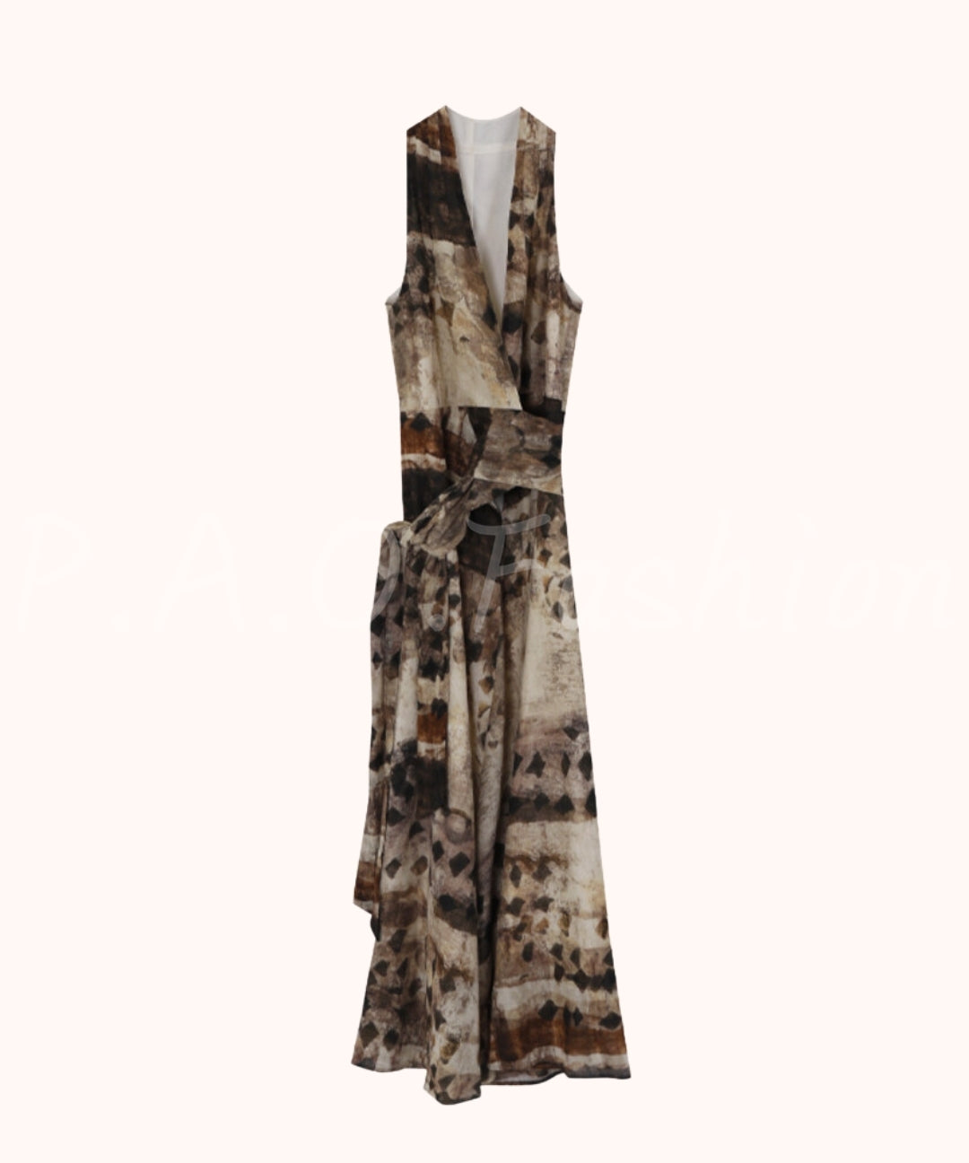 Tie-Dye Halter Sleeveless Dress[Available Now]