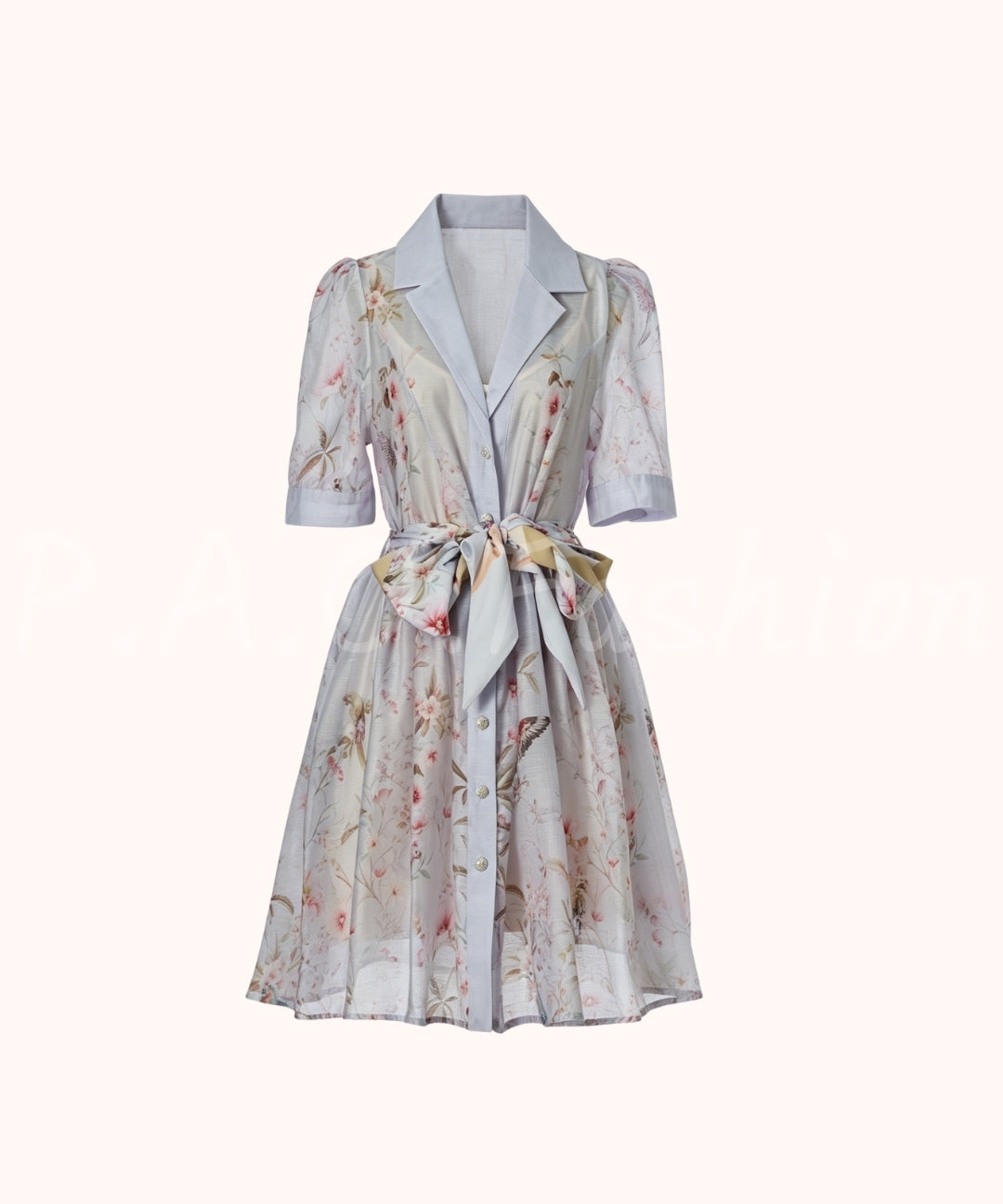 Floral Blazer Collar Mini Dress[Available Now]