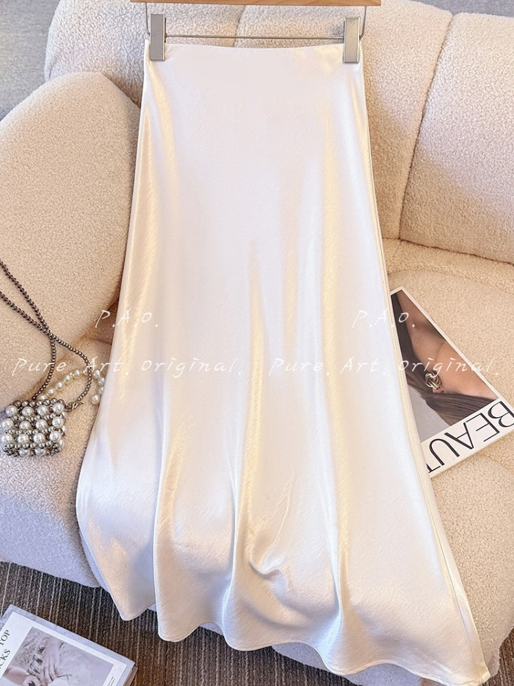 Satin Mermaid Maxi Skirt