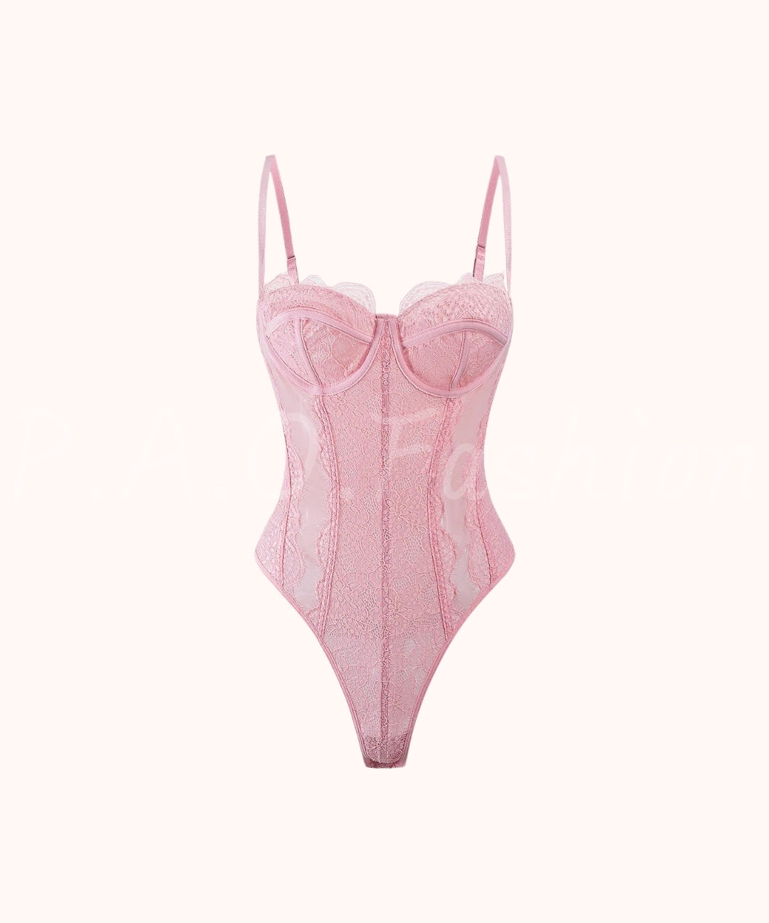 Mesh Sheer Patchwork Bustier Corset Slip Sleeveless Bodysuit[Available Now]