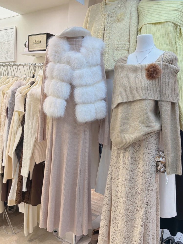 Snowland Faux Fur Sleeveless Vest