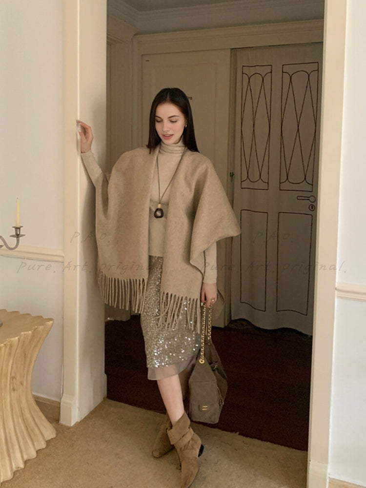 Luxe Aura Midi Skirt