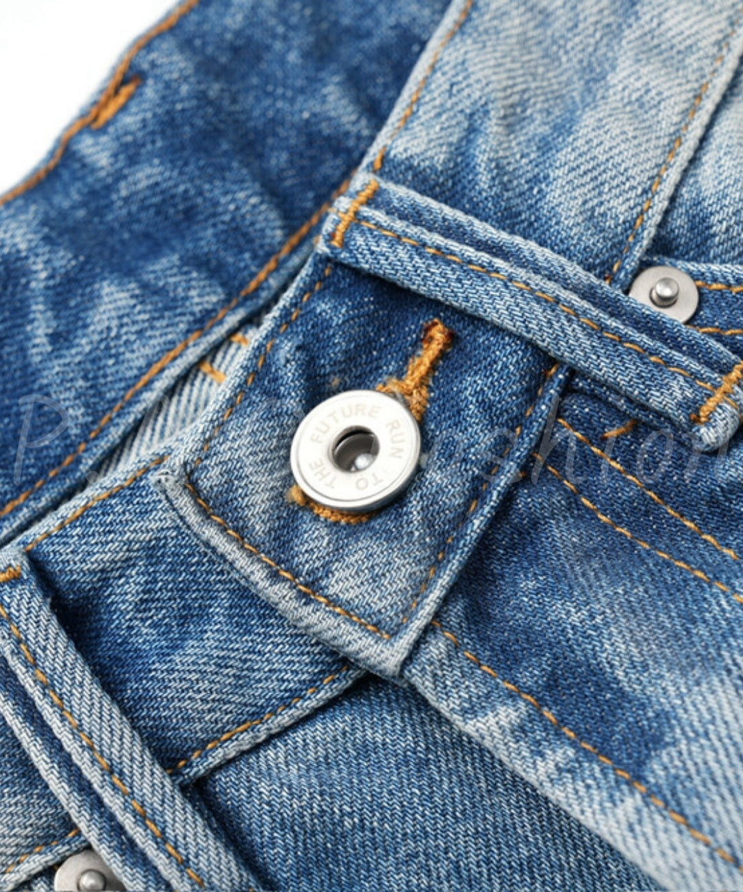 Distressed Vintage Wide-Leg Denim Jeans[Available Now]