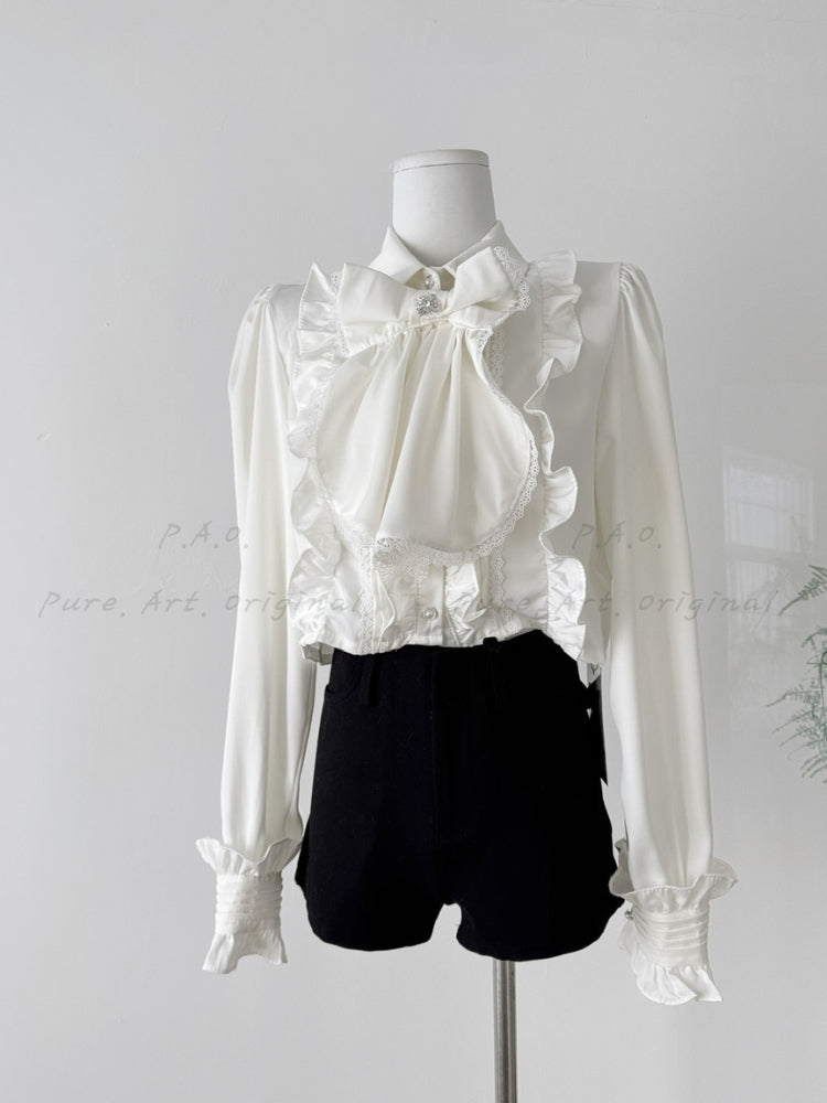 ELISE BOW BLOUSE