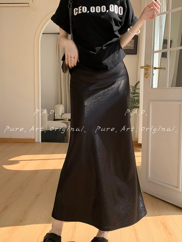 Satin Mermaid Maxi Skirt