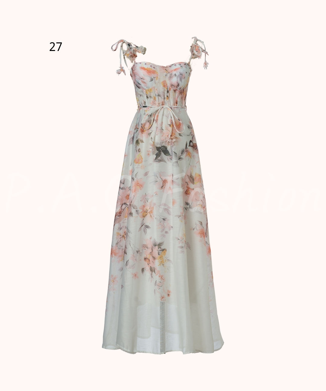 Floral Print Strap Maxi Dress[Available Now]