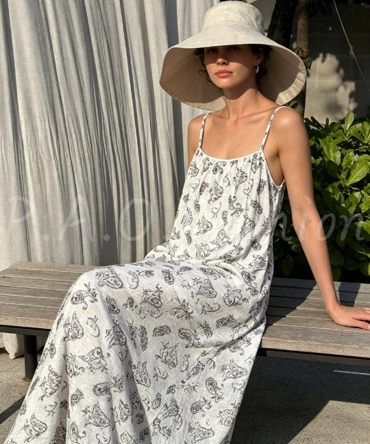 Print Cami Maxi Dress[Available Now]