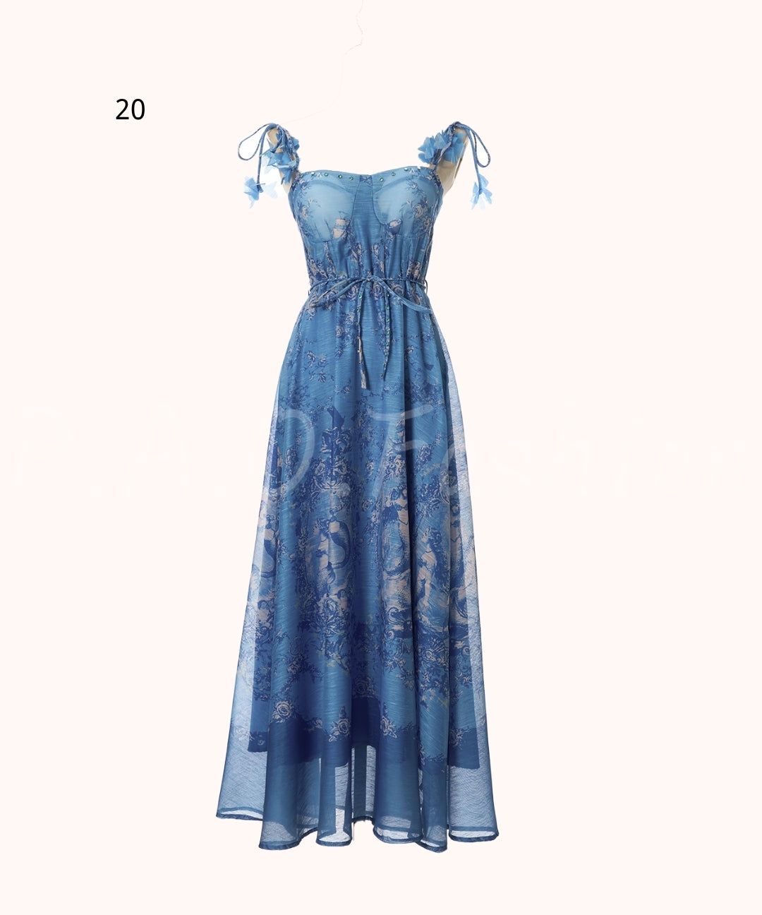 Floral Print Strap Maxi Dress[Available Now]