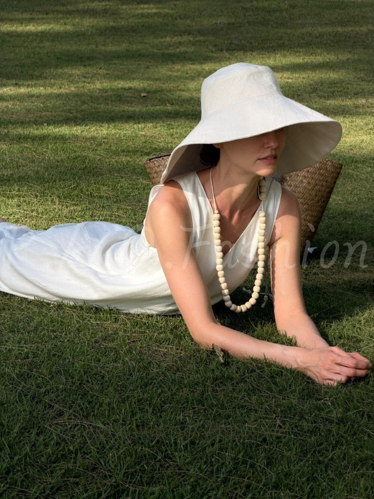 Relaxed V-Neck Sleeveless Maxi Dress
