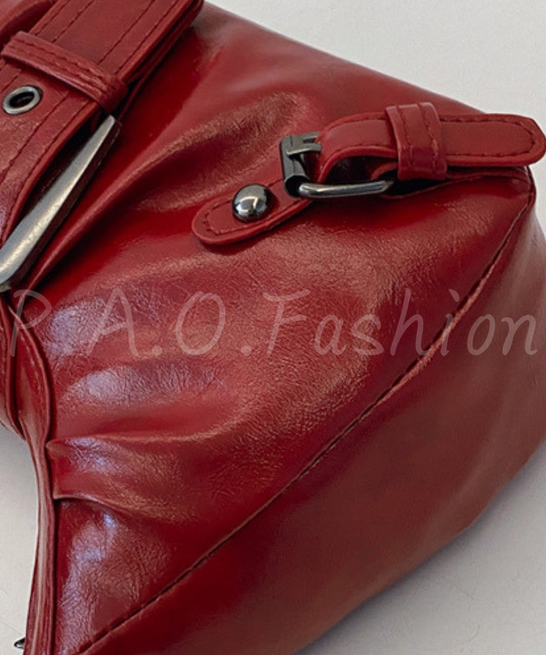 Vintage Moto Ruched Underarm Bag