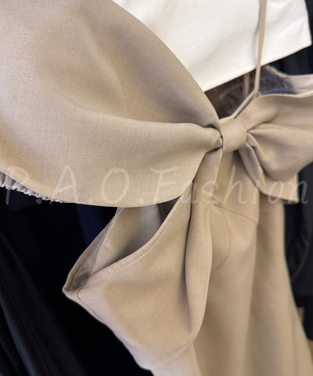 Off-Shoulder Bow A-Line Mini Dress[Available Now]