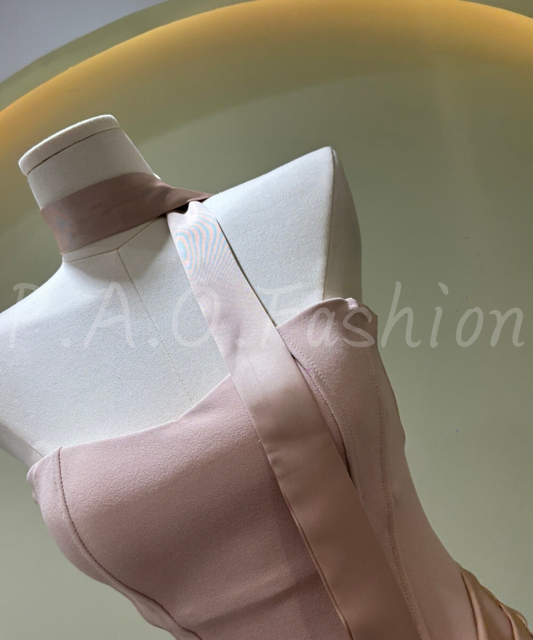 Satin Halter Bandeau Dress[Available Now]
