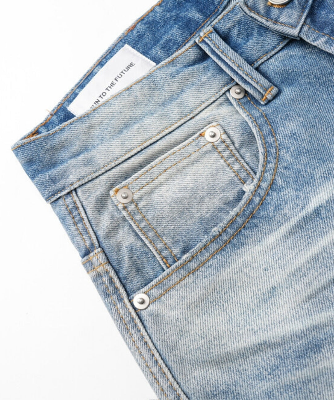 Distressed Vintage Wide-Leg Denim Jeans[Available Now]