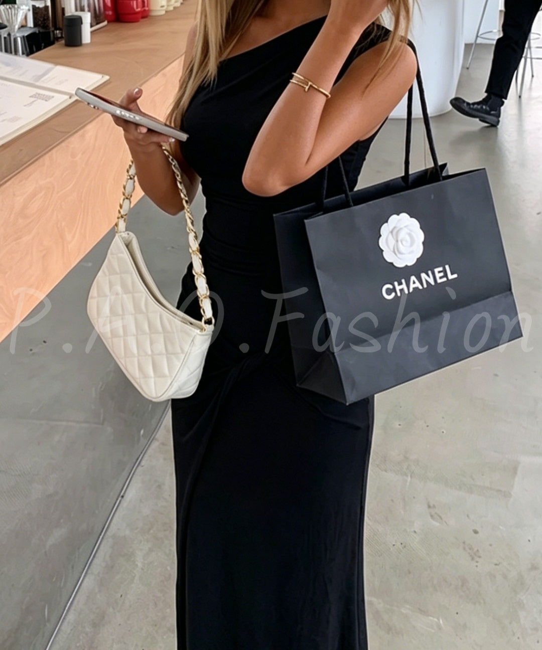 One-Shoulder Knit Top & Twist Mermaid Skirt Set