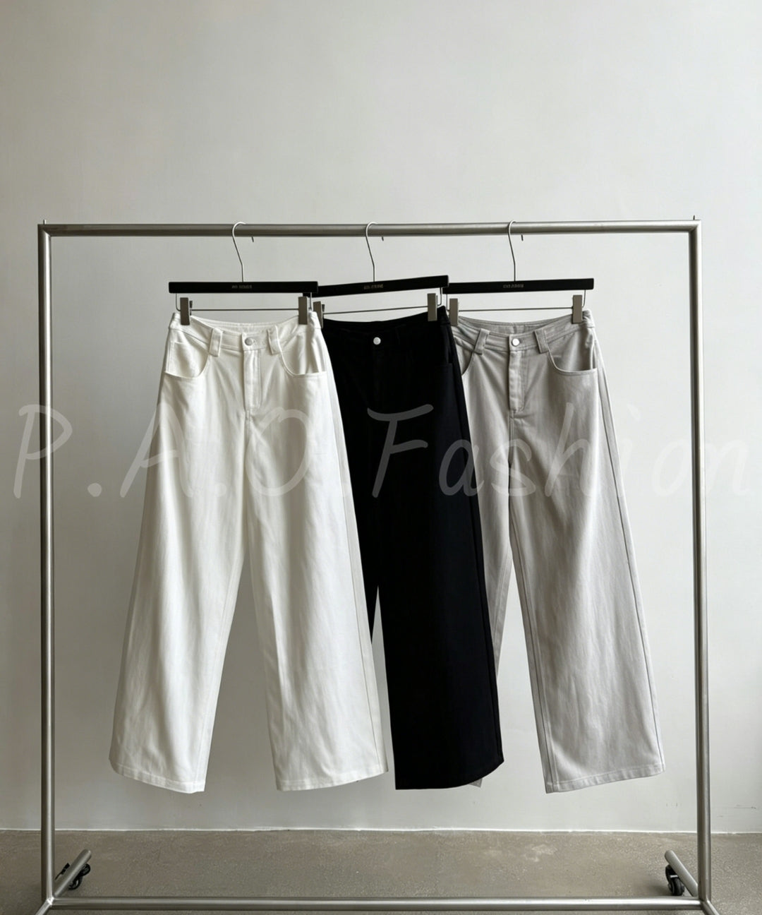 Tencel Cotton Wide-Leg Pants