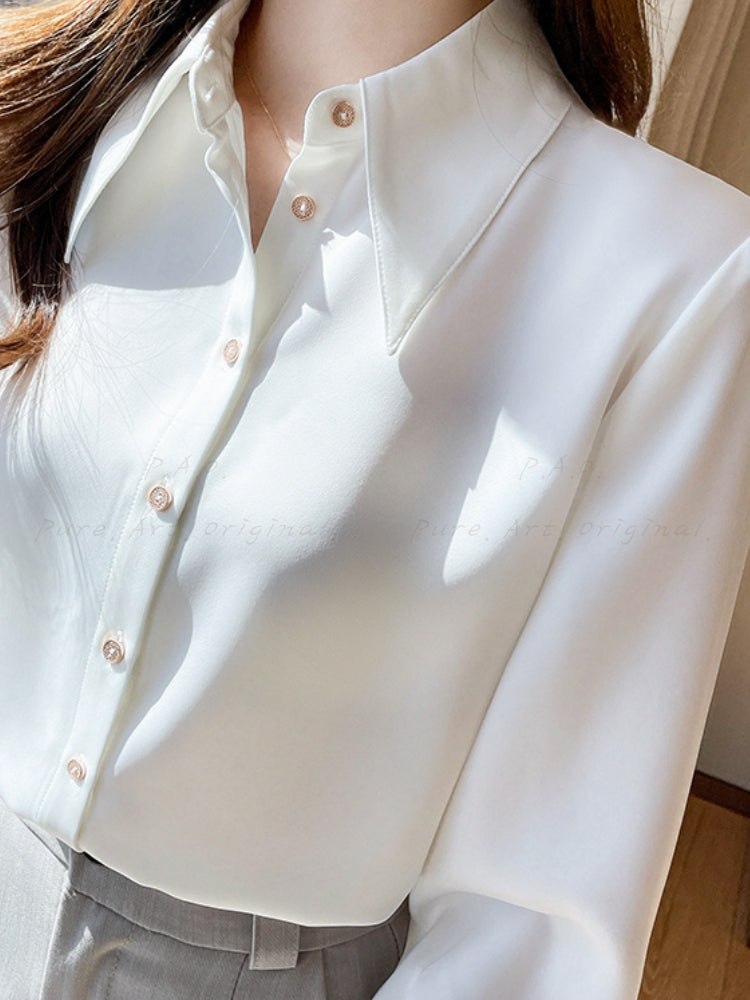 Pointed Collar Professional Shirt