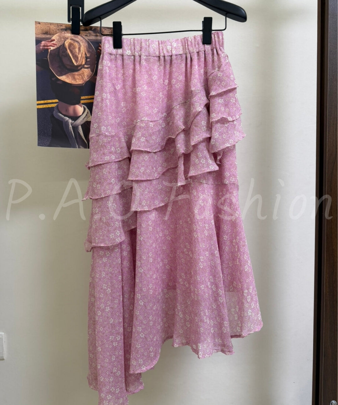 Floral Tiered Ruffle Skirt[Available Now]