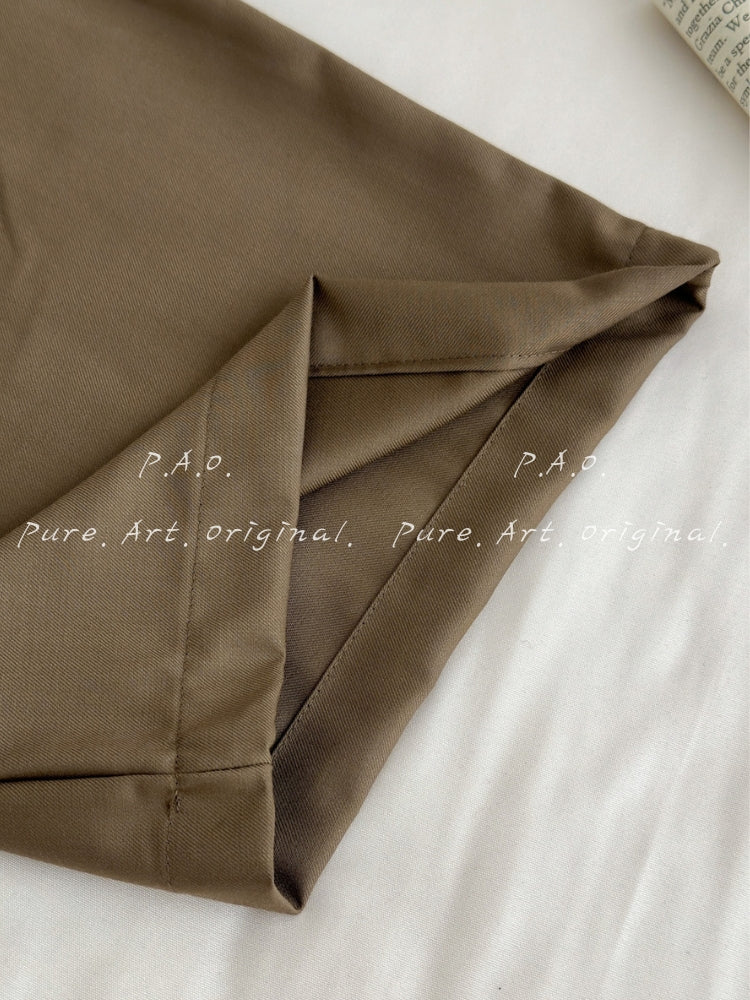 Effortless Drapey Wide‑Leg Casual Pants