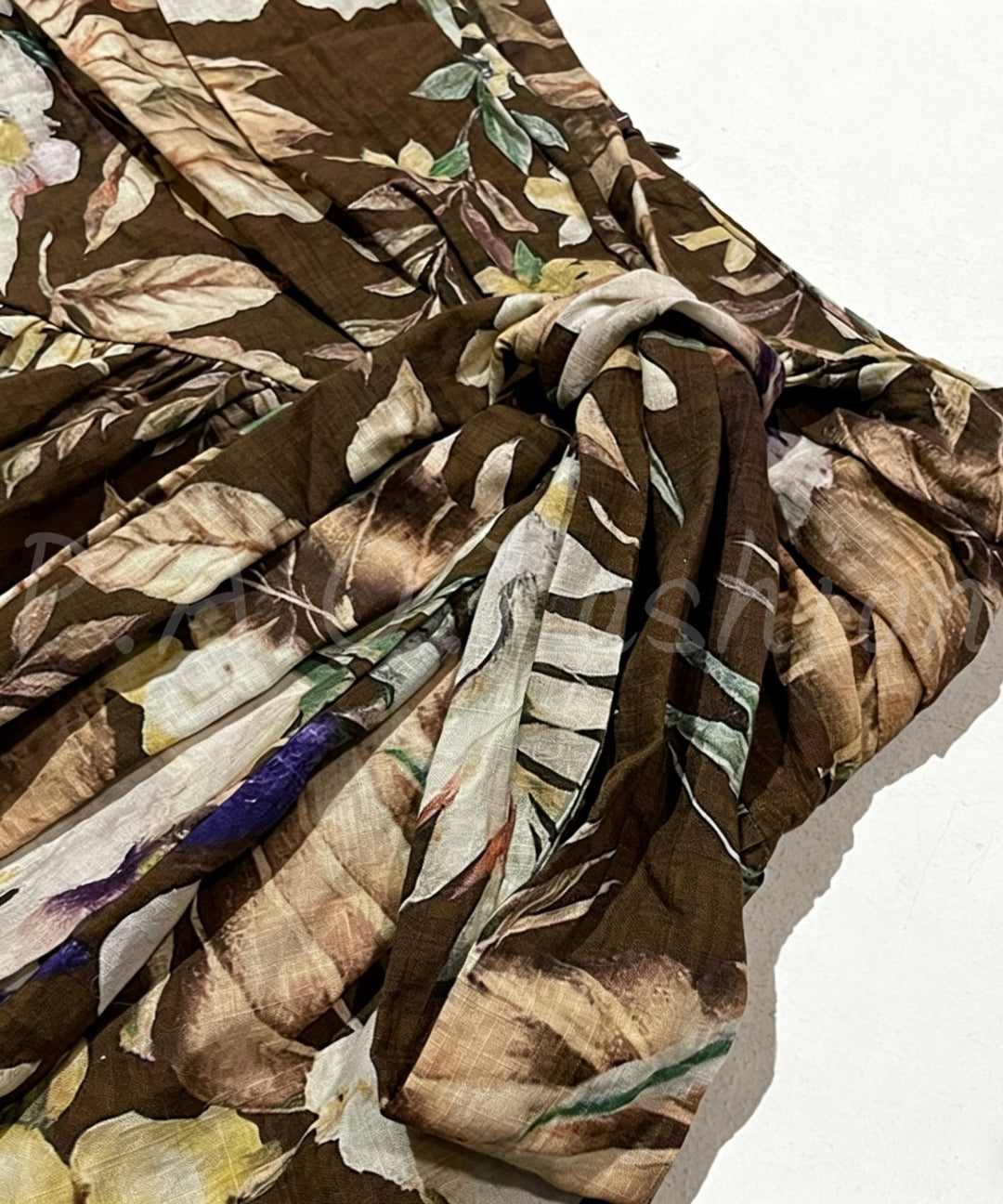 Vintage Floral High-Waisted Maxi Skirt[Available Now]