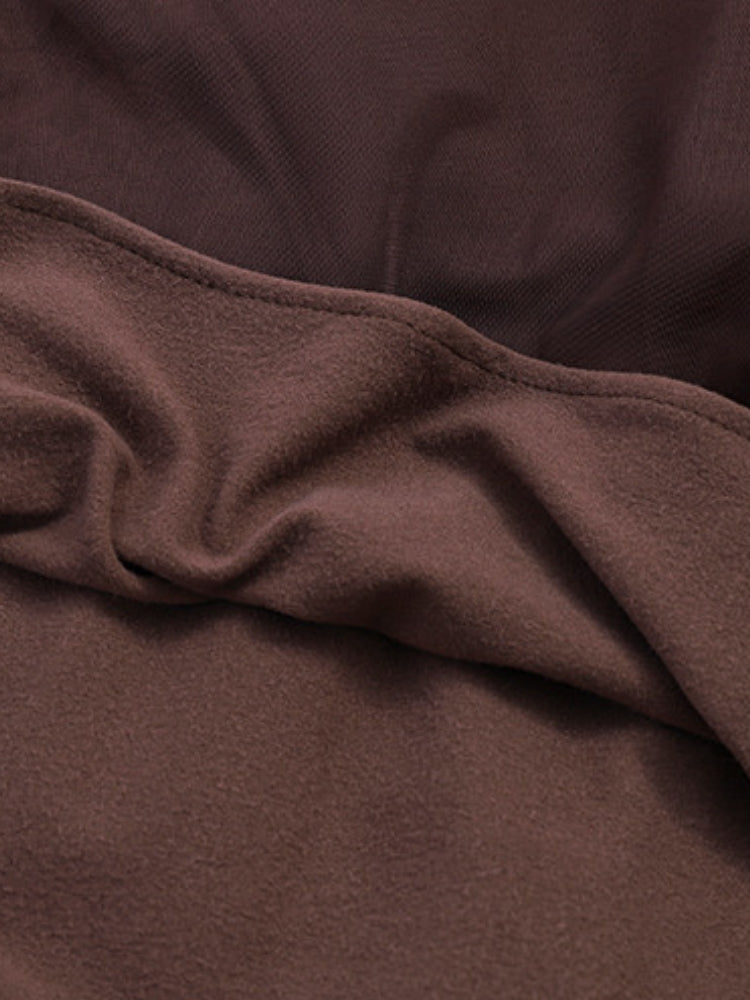 Ruffled Mesh Panel Midi Skirt