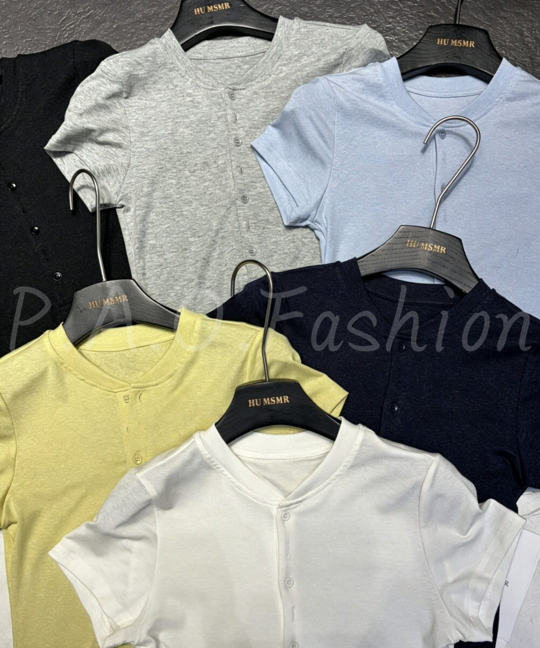 Lyocell Linen Blend Henley T-Shirt