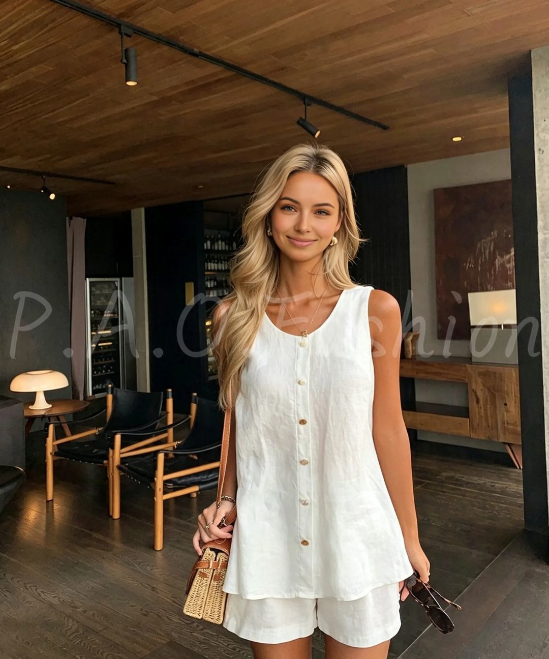 Old Money Textured Vest & Tailored Shorts Set