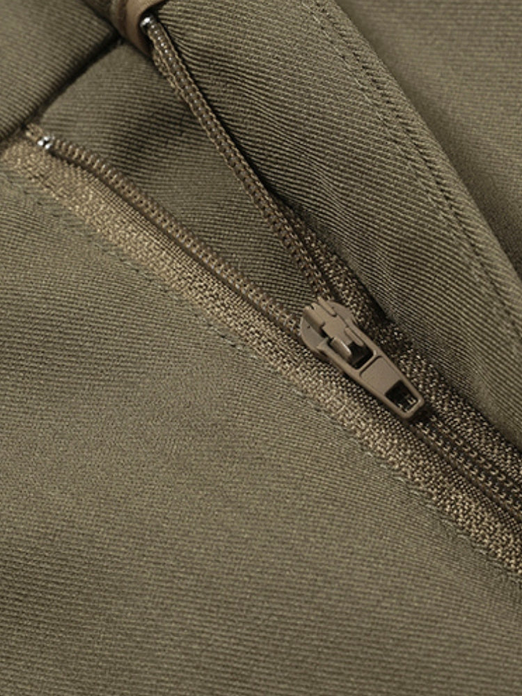 High-Waist Wide-Leg Tailored Trousers