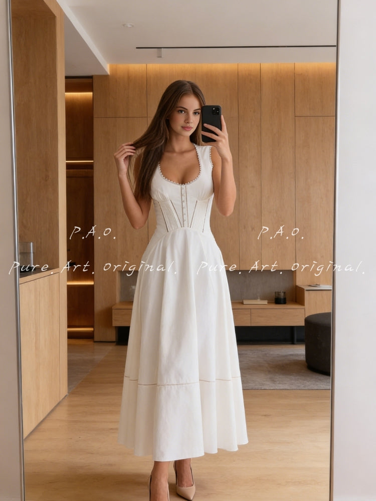 SERENA CORSET MIDI DRESS