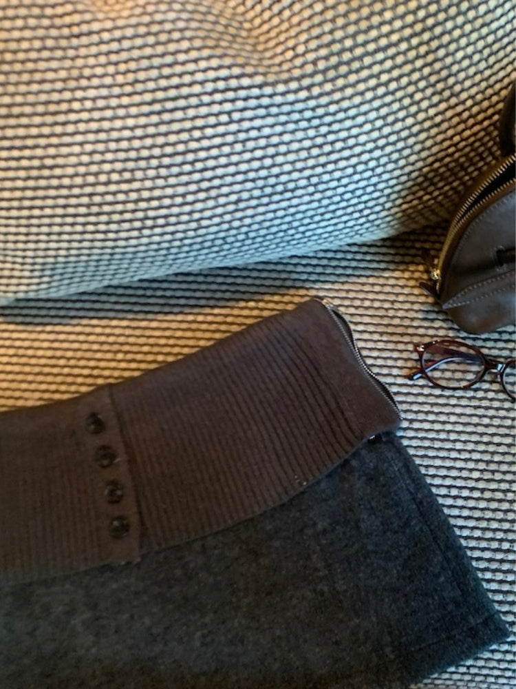 Vintage Wool-Blend Mini Skirt