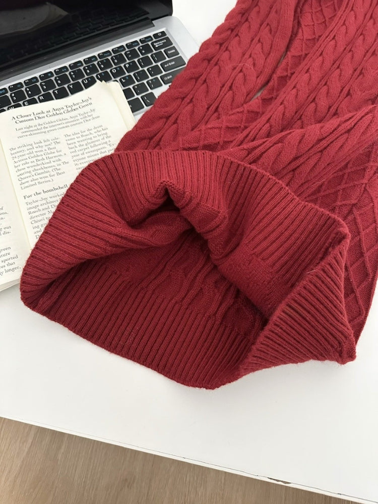 Eco Faux Fox Fur Hooded Knit Mini Dress