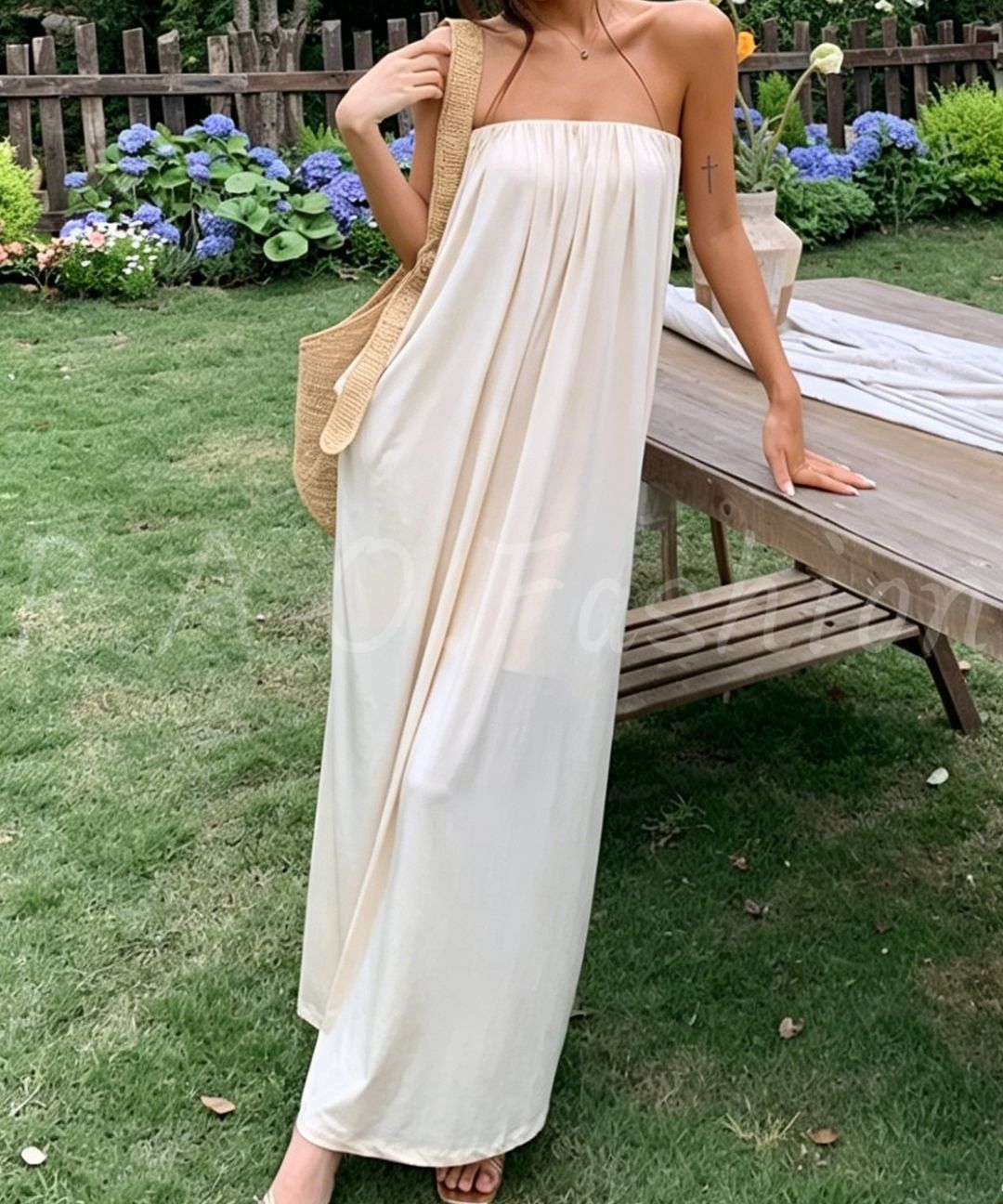 Twist Bandeau Modal Maxi Dress