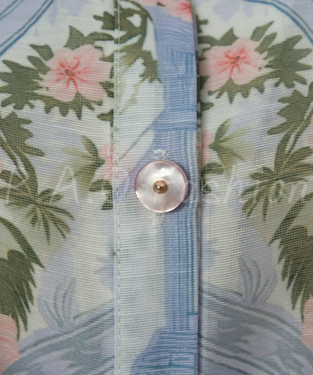 Garden Print Puff Sleeve Waist Dress[Available Now]