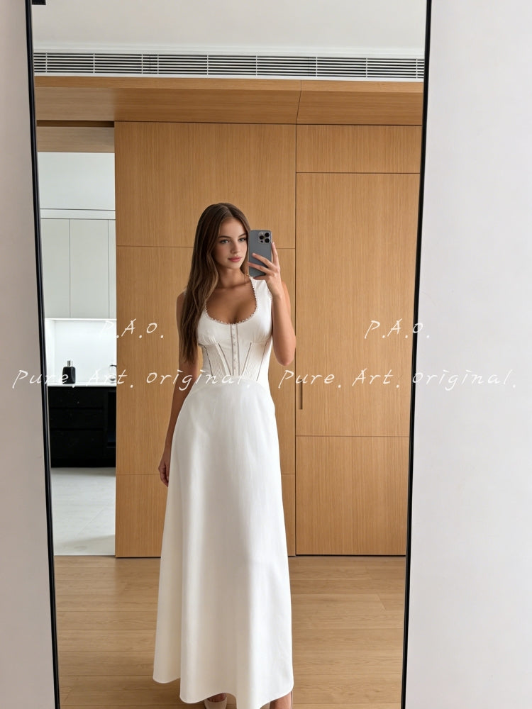 SERENA CORSET MIDI DRESS